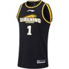 Li Ning Basketball Series Letter Print Breathable Comfortable Quick-Dry Basketball Jersey Men Jersey Black AAYS537-2