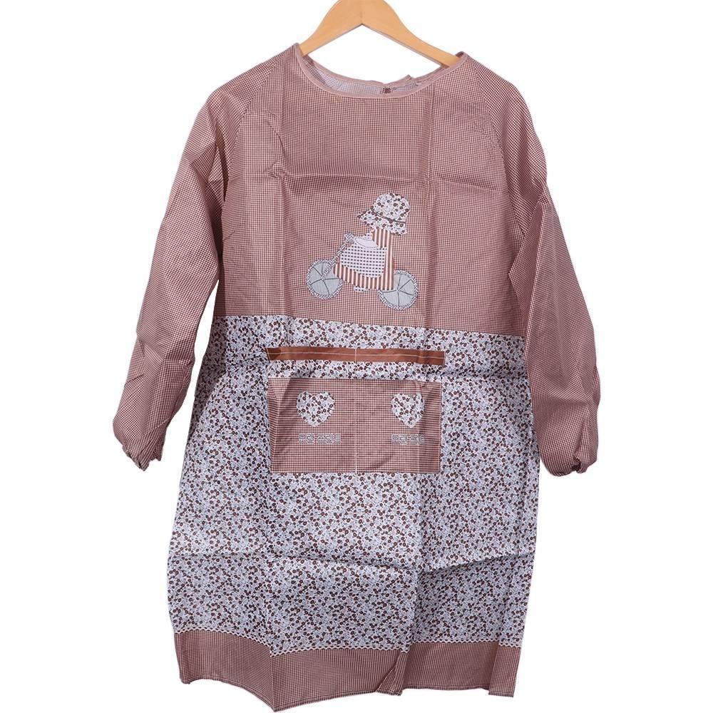 Oil-Proof Long Sleeves Cooking Apron Anti-Dust Cooking Cover Clothing Kitchen Apron Restaurant