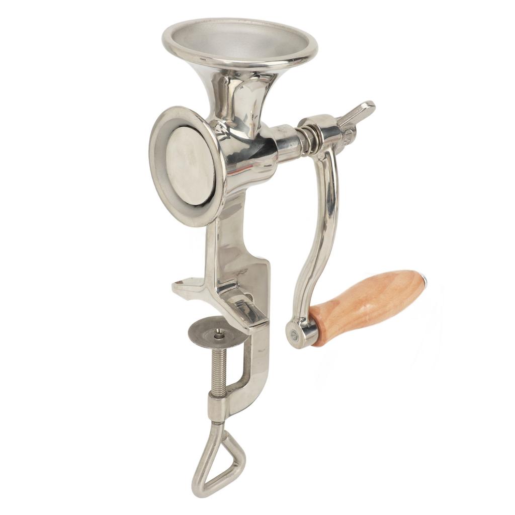 Ручная зерновая мельница из полированной нержавеющей стали марки 304 с регулируемой грубостью помола
