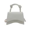 Single Shoulder Smudging Square Bag Purse Square Simple Crossbody Bag Solid Color Large Capacity PU Leather Handbag Streetwear