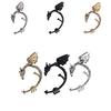 Alloy Dragon Ear Clips Accessories With Punk Style For Streetwear Fashion Wear