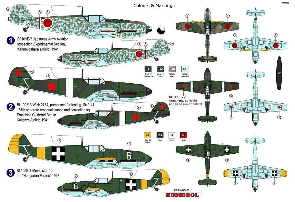 AZ Model Japanese Army Messerschmitt Special Marking Plastic Model AZM7676 1/72 Bf109E-3/7