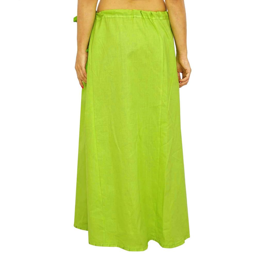 Сари Нижняя юбка Нижняя юбка Хлопок Болливуд Индийская подкладка Для сари