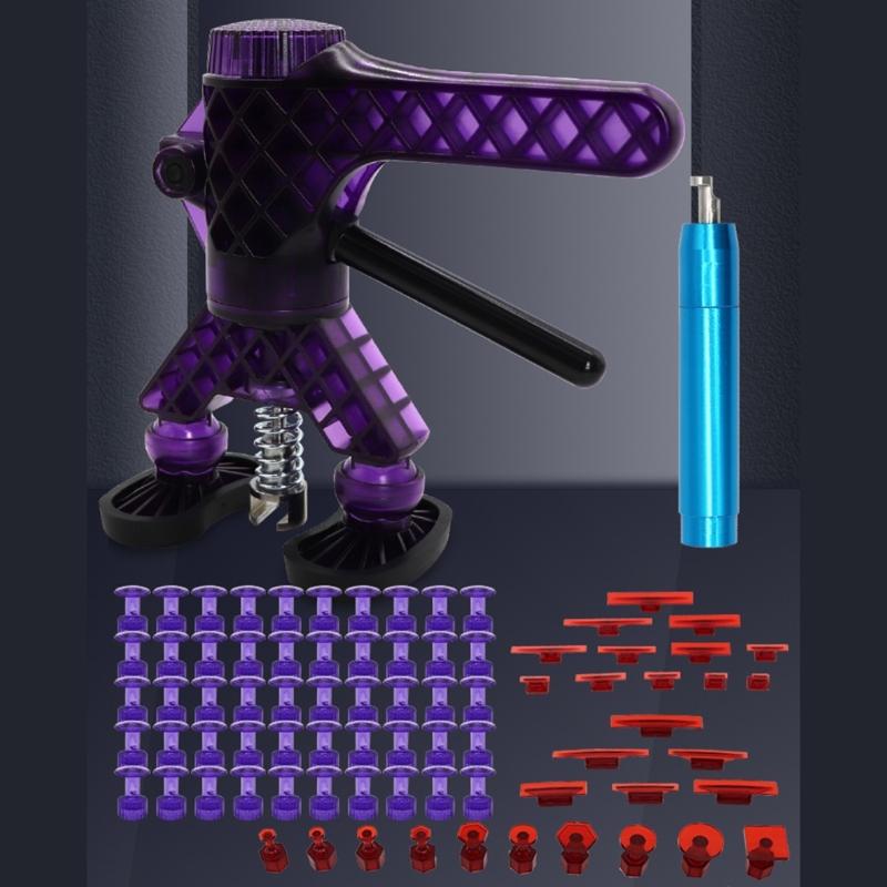 Многоцелевой автомобильный съемник вмятин, набор автозапчастей для ремонта кузова без покраски, полный набор инструментов, подъемник с регулируемой ручкой, универсальный мотоцикл