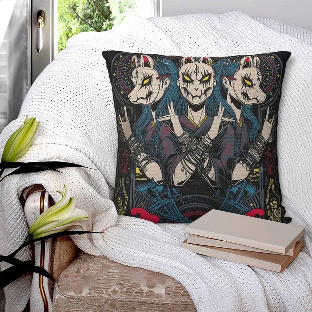 Babymetal Tour Square Pillowcase Pillow Cover Polyester Cushion Decor Comfort Throw Pillow for Home Sofa