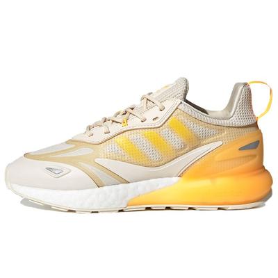 Originals ZX 2K Boost 2.0 Тканевые Ретро Универсальные Спортивные Нескользящие Прочные Низкие Повседневные Кроссовки Женские хаки-желтые GZ7823