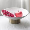 Nordic Ins Style Light Luxury Fruit Plate Fruit Pocket Ornaments Model Room Hotel B&B Desktop Snacks Dried Fruit Plate Accessories