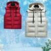 Autumn Winter New Men Down Hooded Vests Men Lightweight Windproof Casual Outdoor Waistcoats Ultra Light Male Padded Waistcoats