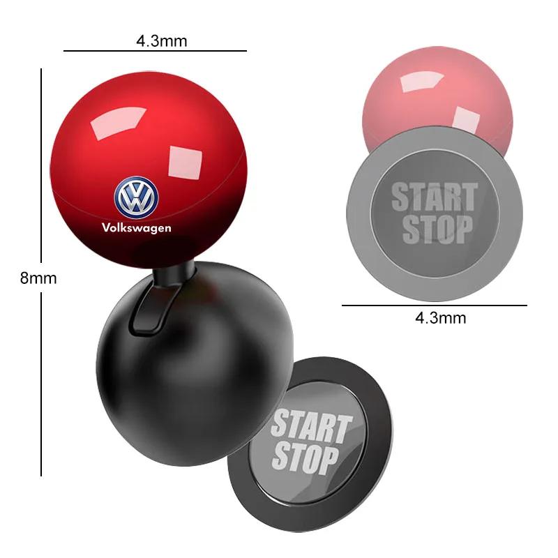 One-Touch Button Rocker Car Engine Push Start Stop Lever Emblem For VW Golf-5 6 7 MK6 Jetta Lavida Polo Tiguan Passat B5 B6 B7 RA1