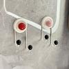 3Pcs Wall Hanging Punch Free Wall Hooks Traceless Shower Hooks Towel/Coat Hooks  Door Entrance