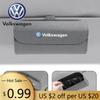 Для VOLKSWAGEN VW Автомобильный футляр для очков Автомобильный зажим для очков на солнцезащитный козырек Держатель для карт и билетов Многофункциональный держатель Для VW Volkswagen Golf P