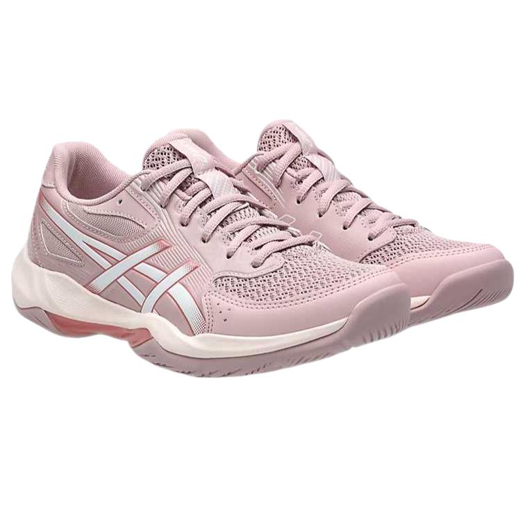 Asics Кроссовки для волейбола Gel-Rocket 12 на шнуровке, с круглым носком, на толстой подошве, амортизирующие, дышащие, низкие, женские, 1072A119-700