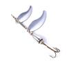 Double Blade Spinner Bait Metal Fishing Lures with Treble Hook Fishing Pesca