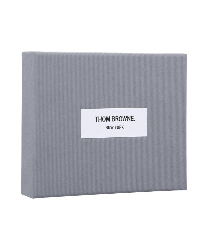 Thom Browne Soft Pebble Grain Leather Zip-Up Card Holder - Black / Uaw099Al0105001