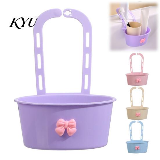 Adjustable Sponge Holder Sink Filter Basket, Kitchen Strainer, Hanging Drain Basket for Faucet, No Drill Installation, Hole Design Washing Fruit