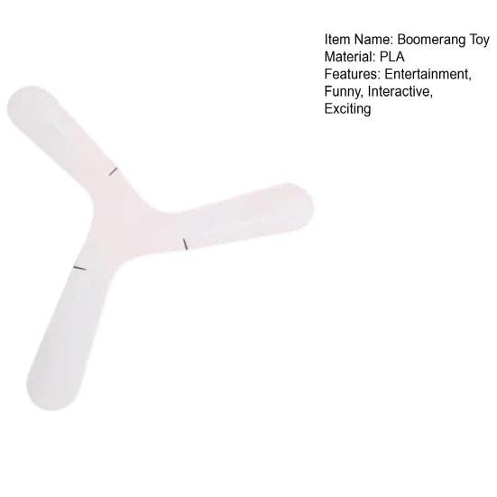 Returning Boomerang Toy for Boys Hand Tossed Three-Leaf Boomerang Toy Outdoor Parent-Child Interactive Game for Kids 6+