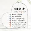 [2D Flat] [2D Flat] Encouraging Gifts That Uplift, Featuring Heart-Shaped Acrylic Signs. Perfect for Therapists And Social Workers, These Self-Love De