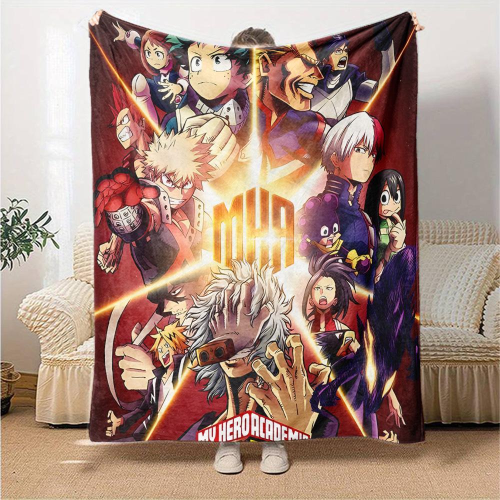 Heroic Adventures Unite Flannel Blanket Super Soft Warm Cozy Blanket For Sofa Bed Office Travel Allseason Home Decor Gift