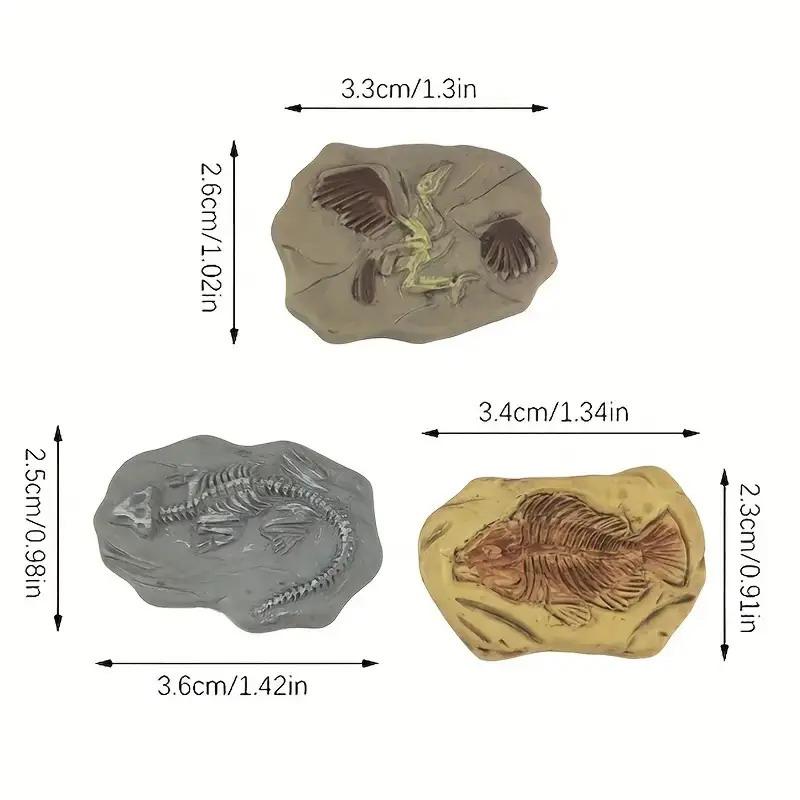 Мини Набор Моделей Ископаемых Динозавров Винтажные Полимерные Статуэтки с Дизайнами Рыб и Птиц Микро Ландшафтный Декор Кукольного Домика Игрушка DIY Поделки