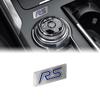 nlbn7 Car Styling RS/ST Logo Small Metal Sticker Emblem Car Steering Wheel Protection Badge Decal For Ford Focus MK3 Mk4 Fiesta Mondeo