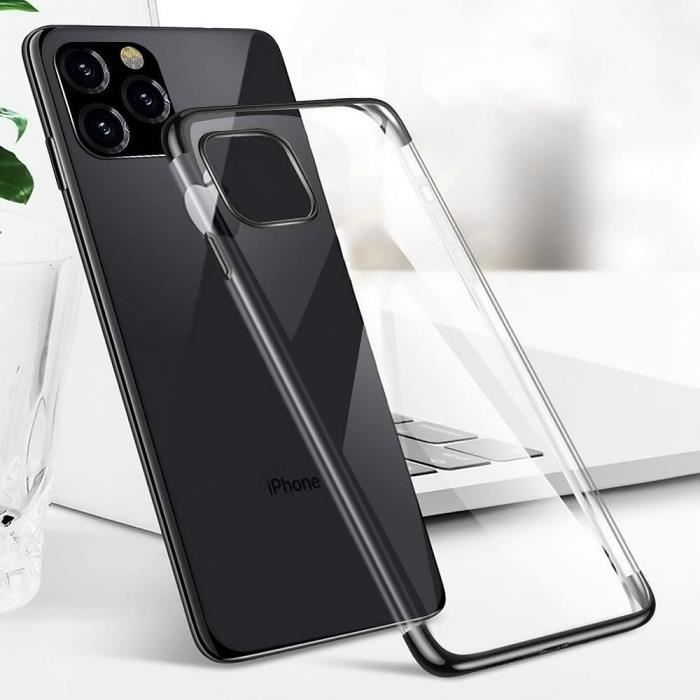 Case for iPhone 12 Pro Max - Chrome - Black - Shockproof - Flexible - Yellowing Resistant