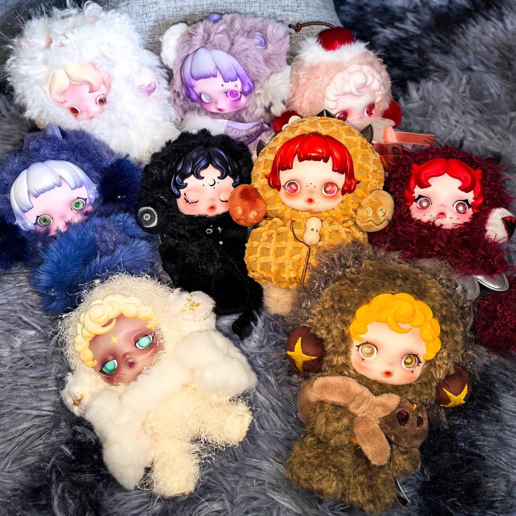 Плюшевая игрушка Skullpanda Мягкая кукла Милый Аниме Брелок Подвеска для сумки Украшения