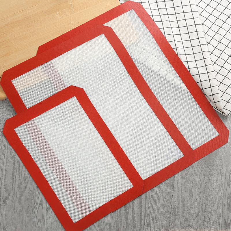 Антипригарные силиконовые коврики для выпечки, коврик для печенья, коврик для раскатывания теста, термостойкий коврик из стекловолокна для духовки, мука для теста, помадка