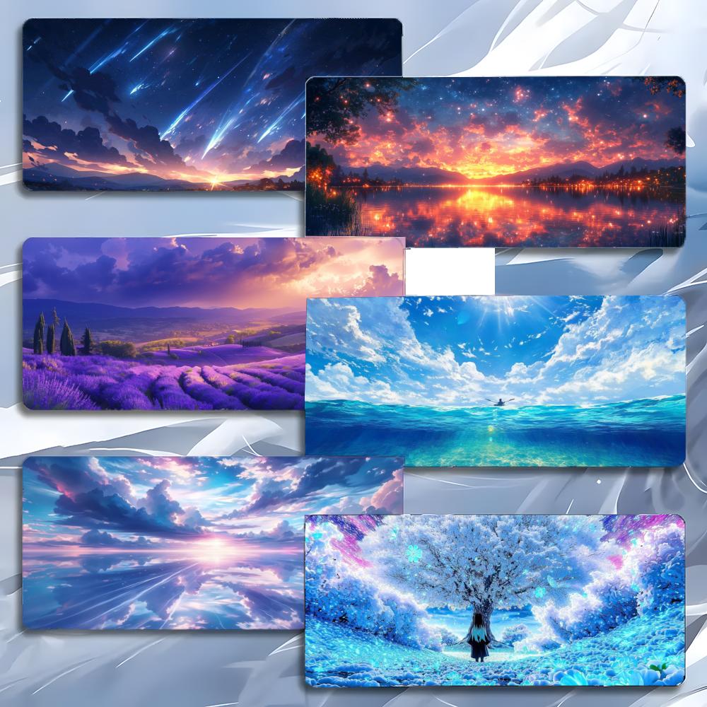 Scenery Dreamy Ccolorful Clouds Mouse Pad Mousepad Large Gaming Lockedge Thickened Pc Table Desk Mat