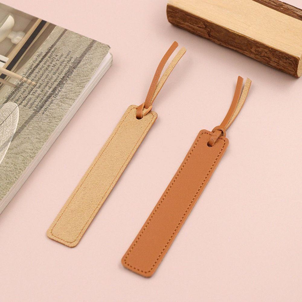 Stationery Bookmarks Office Supply Leather Tag Read Marks New Bookmark Holder Book
