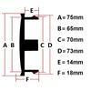 4pcs Transformers Logo Emblem Car Wheel Center Caps O.D 75MM 70MM Wheels Hub Cap Rim Hubcaps Dust Cover Replace Car Accessories