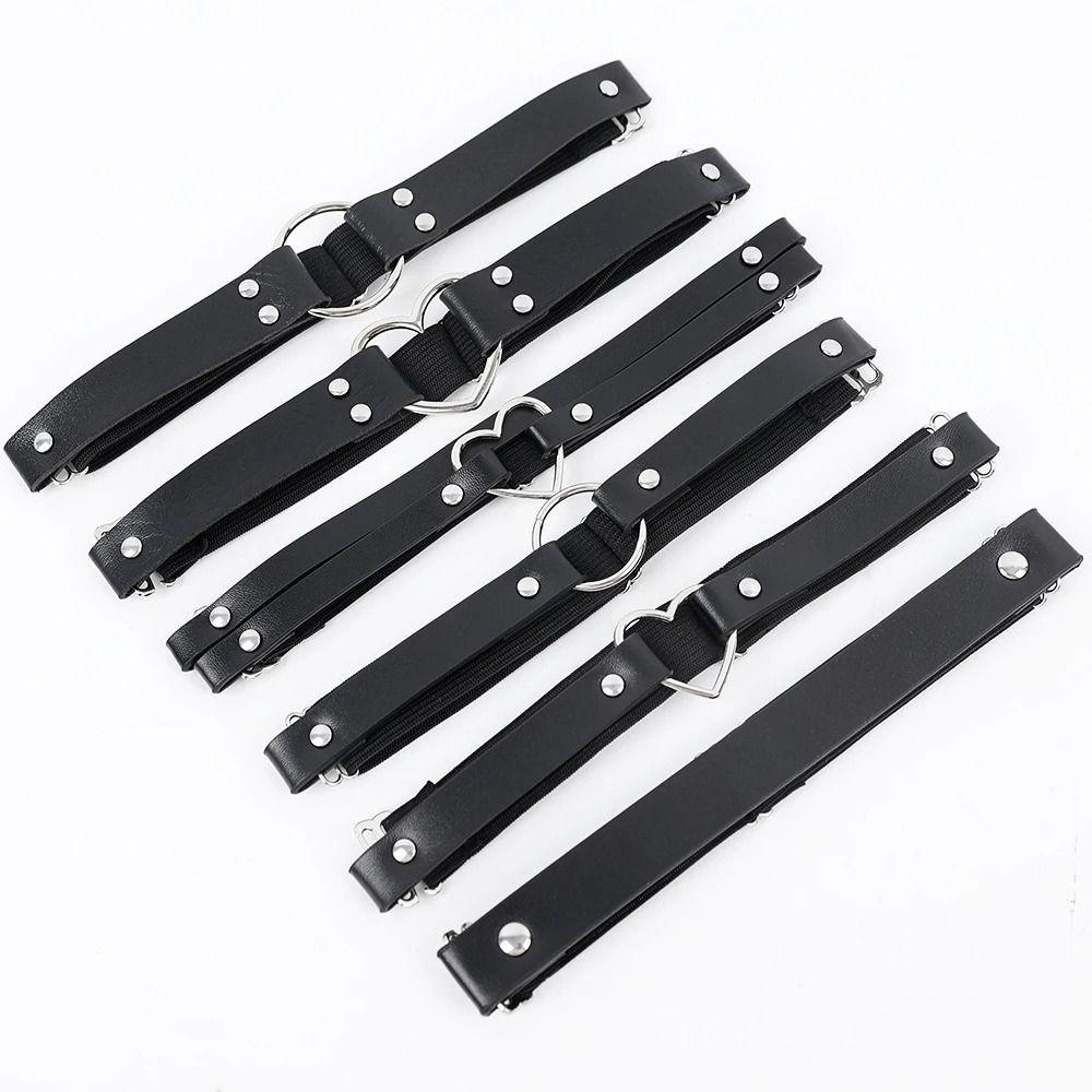 1 шт. Черное сердце Подвязка на ногу Эластичные ремешки Набедренная шлейка Чулки Панк Готические аксессуары