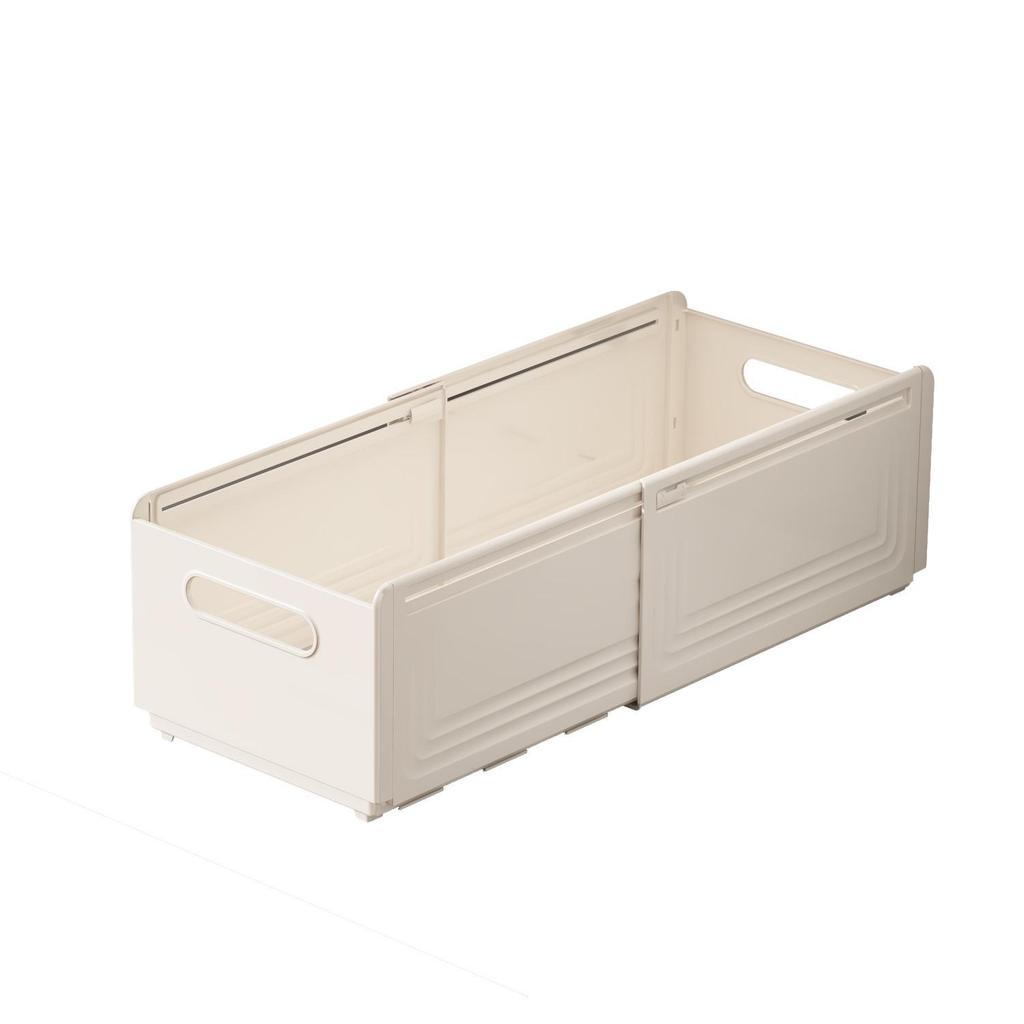 Retractable Right Angle Deep Drawer Snack Divider and Organizer.