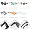  New Fashion Round Sunglasses Women Double Green Gradient Color Shades UV400 Men Punk Trending Sun Glasses