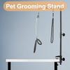 Dog Grooming Table Arm Height Adjustable Two No Sit Haunch Holder Three Section Design Suitable for Medium, Small Dogs and Cats