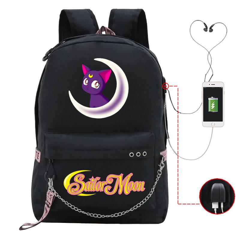 Campus Sweet Small Fresh Peripheral Animation School Bag Girls Students Lightweight Fashion Casual Backpack