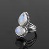 Moonstone Gemstone Solid 925 Sterling Silver Birthstone Women Ring, Handmade Designer Ring, Unique Gift