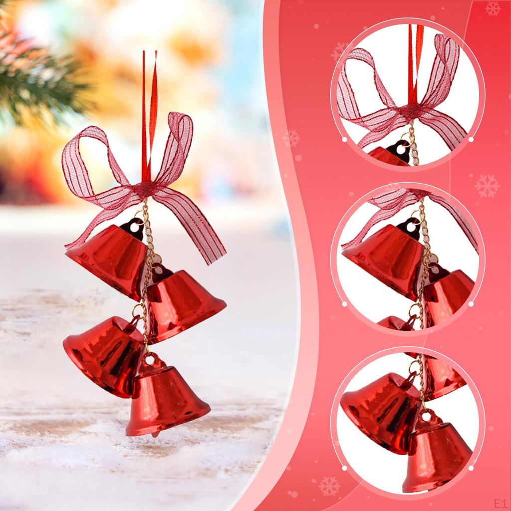 Рождественский подвесной колокольчик, железный, прочный и декоративный, для магазина, ресторана, окна, двери, подарок
