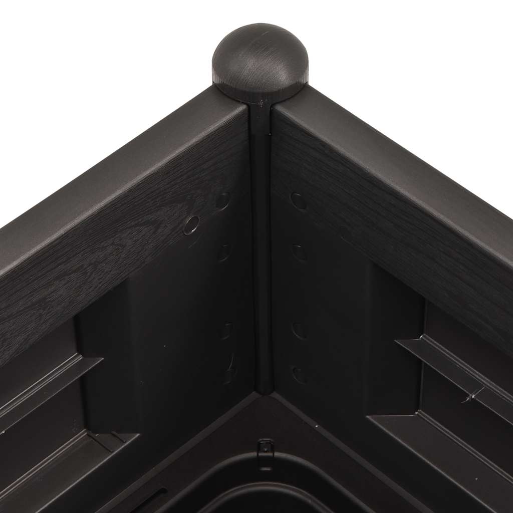 Garden Raised Bed PP Anthracite 100 x 43 x 35 cm