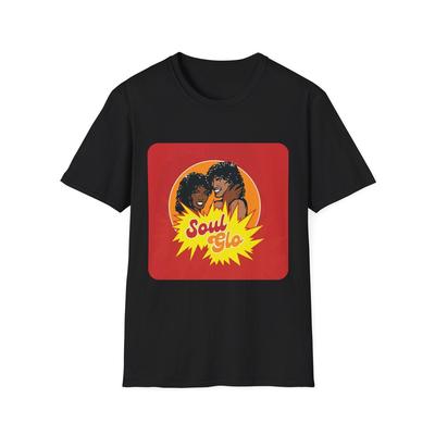 Soul Glo T-Shirt | 70s Retro Afro Haircare Illustration