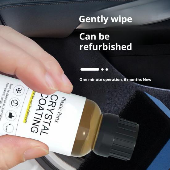 Car Leather Restorer with Sponges 30ml Car Interior Coating Agent Leather Care Solution for Couches Sofas Furniture