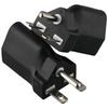 2pcs Black 6-15P To 5-15R American  Plug Adapter Nema 6-15R American  Gauge Adapter  Electrician