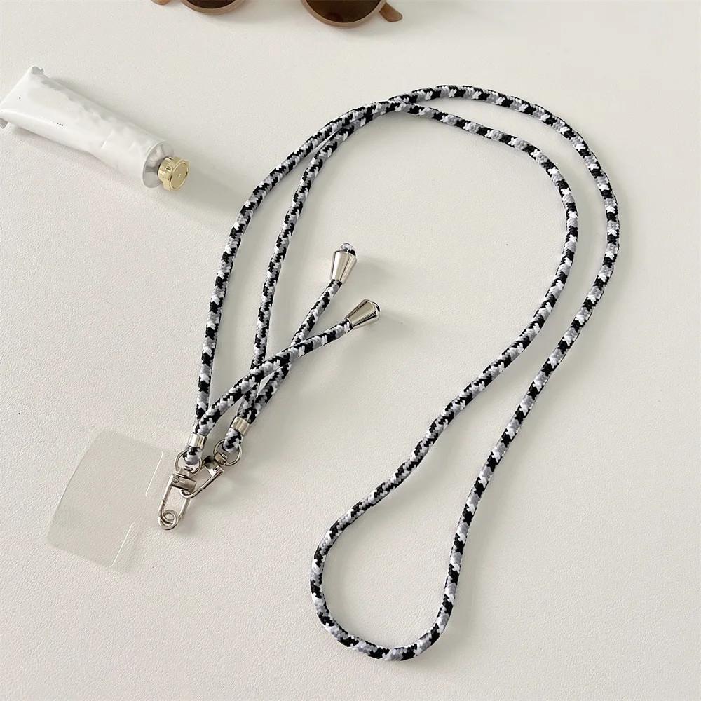 Красочные ремешки для мобильных телефонов, милые спортивные регулируемые ремешки, стильный длинный веревочный кулон для телефона для iPhone 14Pro, нейлоновый ремешок