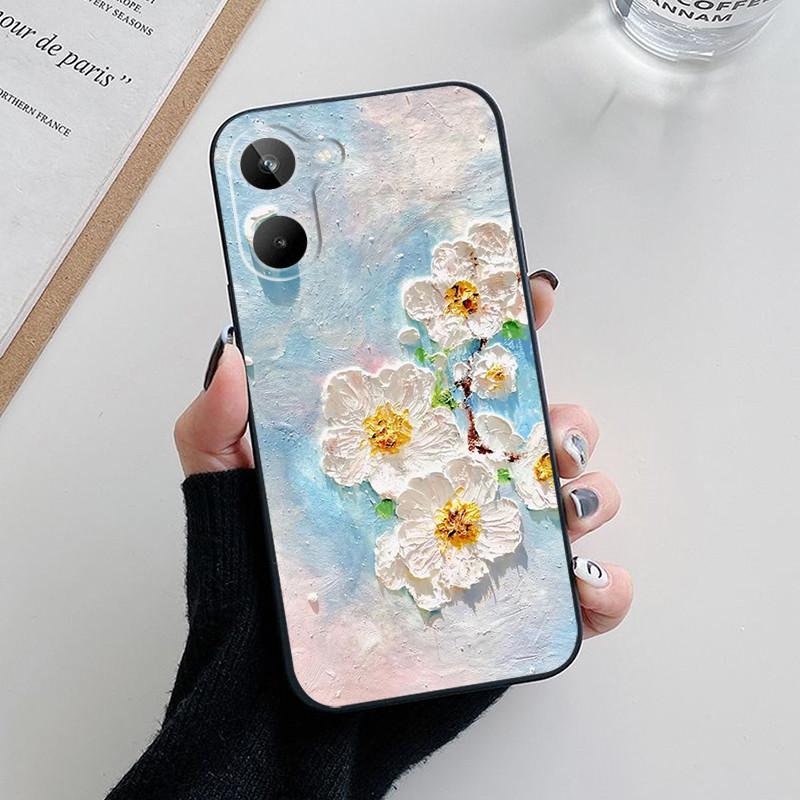 Для Realme 10 4G Чехол Милый Цветок Панды Мягкий Силиконовый Чехол для Телефона Для Realme 10 Pro+ Плюс Funda Coque Realme10 Pro Plus Capa