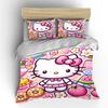 Hello Kitty Sanrio Постельные комплекты Пододеяльник Покрывало Наволочка Комплекты из 2-3 предметов Милое украшение для спальни