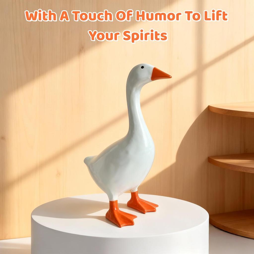 7 Inch Desk Goose Mini Desk Goose for Office Home Desktop Goose Gift for Friends and Family