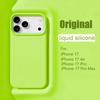 Bright Fluorescent Liquid Silicone Phone Case For For Iphone 17 Air 17Pro 17ProMax Silicone Button Protection Matte Solid Soft Cover