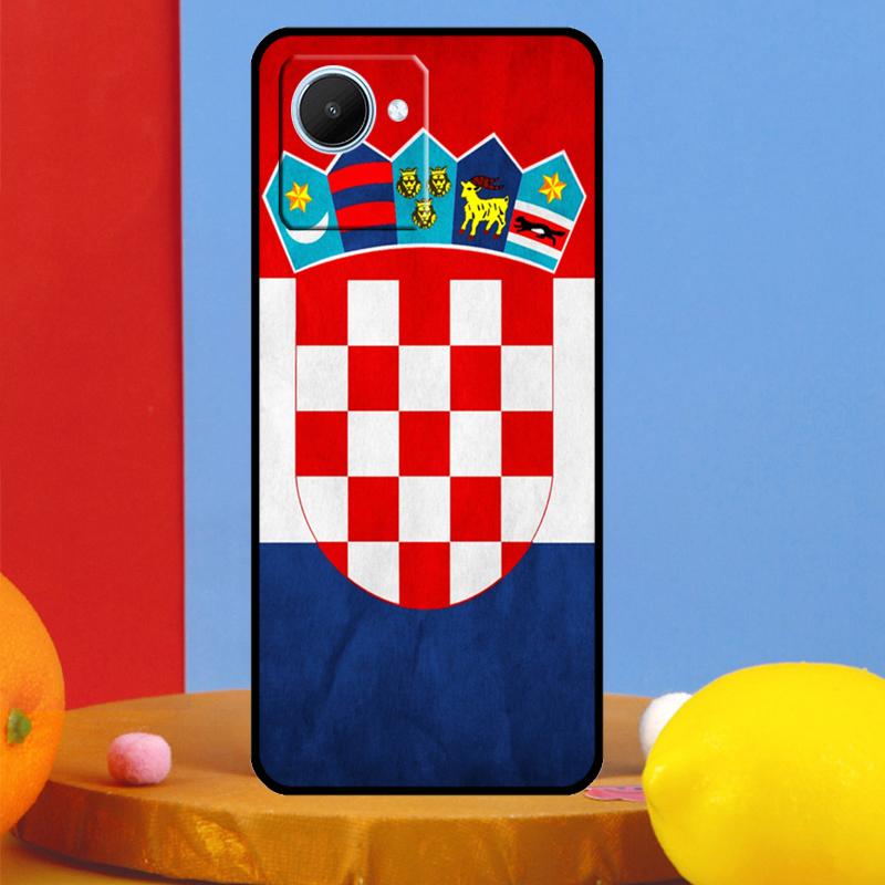 Croatia Flag For Realme GT7 Pro GT6 10 11 12 13 14 15 Pro Plus C55 C67 C63 C61 C53 C35 C65 C75 C71 Case