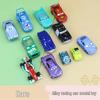 Набор машинок Pixar Cars из сплава: Модели МакКуина, Мэтра, Салли, Шерифа
