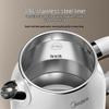 Midea 1.7L 316L Stainless Steel Electric Kettle CN plug (adapter included)