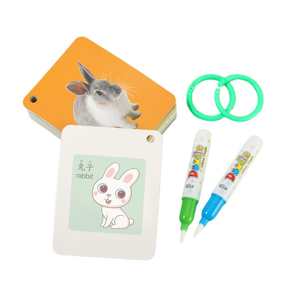 Various Theme Magic Water Drawing Cards Cartoon Pattern Reusable Coloring Card  0-6 Year Old